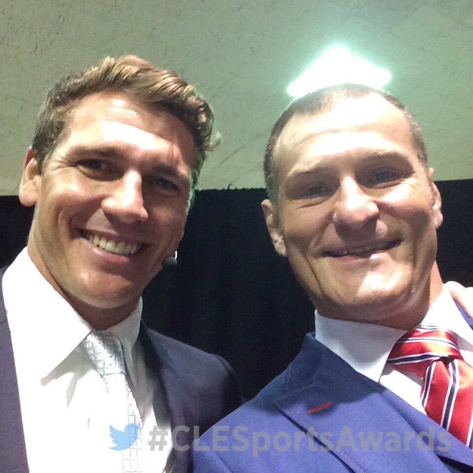 CLESports's tweet photo. The champ @stipemiocicufc is here with Dave Wallace! #CLESportsAwards https://t.co/lJCg2XAmwD