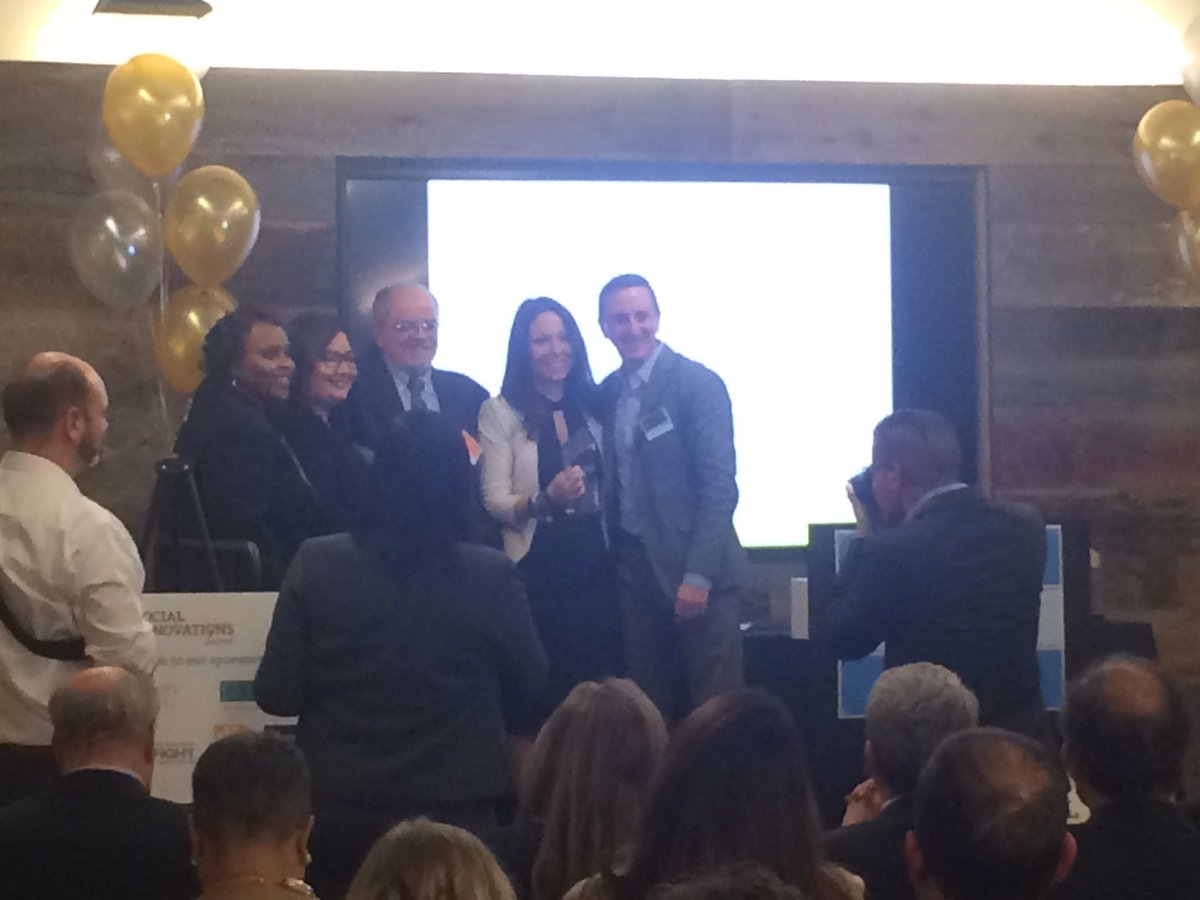Catsleigh's tweet image. 🏆...and the winner is @KatySherratt1 w/ @backonmyfeet at the Philadelphia Social Innovation Awards!