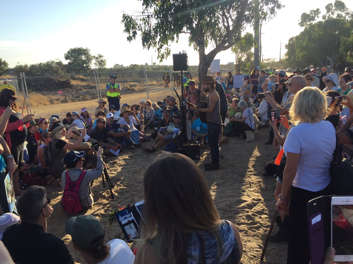 GeoffBice's tweet photo. Down with the Wetlands Protectors and John Butler #RethinkTheLink #NoRoe8 #SaveBeeliarWetlands https://t.co/0MQsCACQ5s