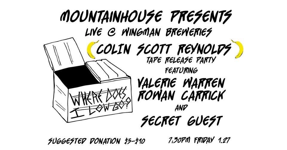 Tomorrow we're throwing a rad show at <a href="/WingmanBrewers/">Wingman Brewers</a> for Colin Scott Reynolds tape release! See ya there! 🍌