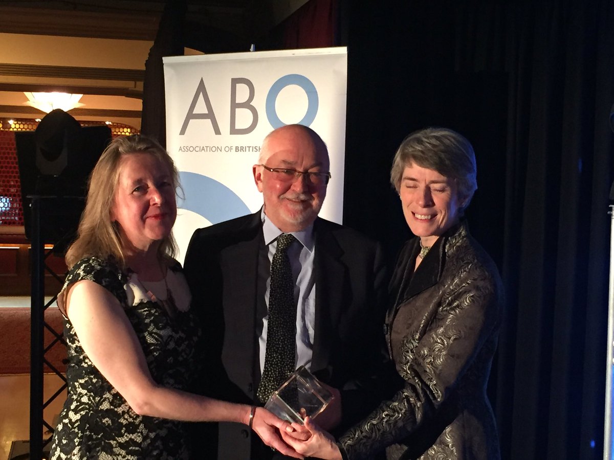 SCOmusic's tweet photo. So proud of our former CEO Roy McEwan receiving a special @aborchestras award #ABO2017 https://t.co/jPlr0R27OB
