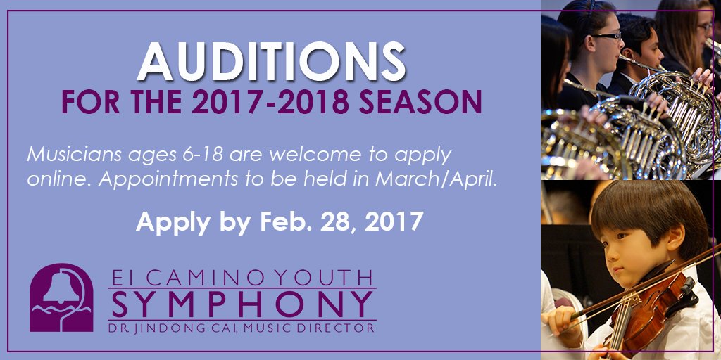 GoldenStateYO's tweet photo. Parents, Teachers, and Musicians: We are now accepting audition application for the 2017-18 Season! Apply online: https://t.co/vapy8SiMmp https://t.co/X0gVU80c7L
