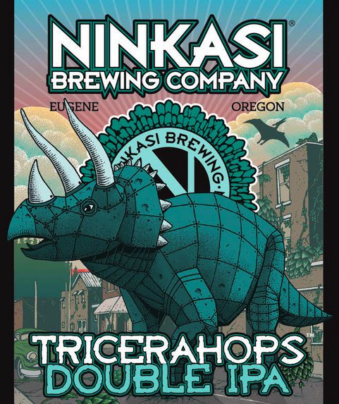 MeconiPub's tweet photo. Look who just rumbled into town — Ninkasi Tricerahops Double IPA is back on tap at Meconi’s Pub! 8.0% ABV | 84 IBU https://t.co/nHRxHNGiCV