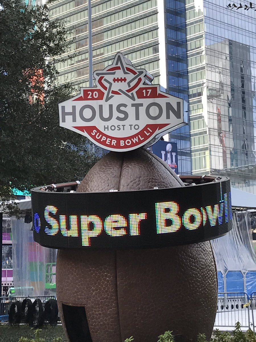 Jen_M_Griffith's tweet photo. Who's coming to Houston for #SB51? I'll be here for the next 10 days at the fan experience...come visit! @Raytheon @SVAatUH @studentvets https://t.co/OVS7ldHukP