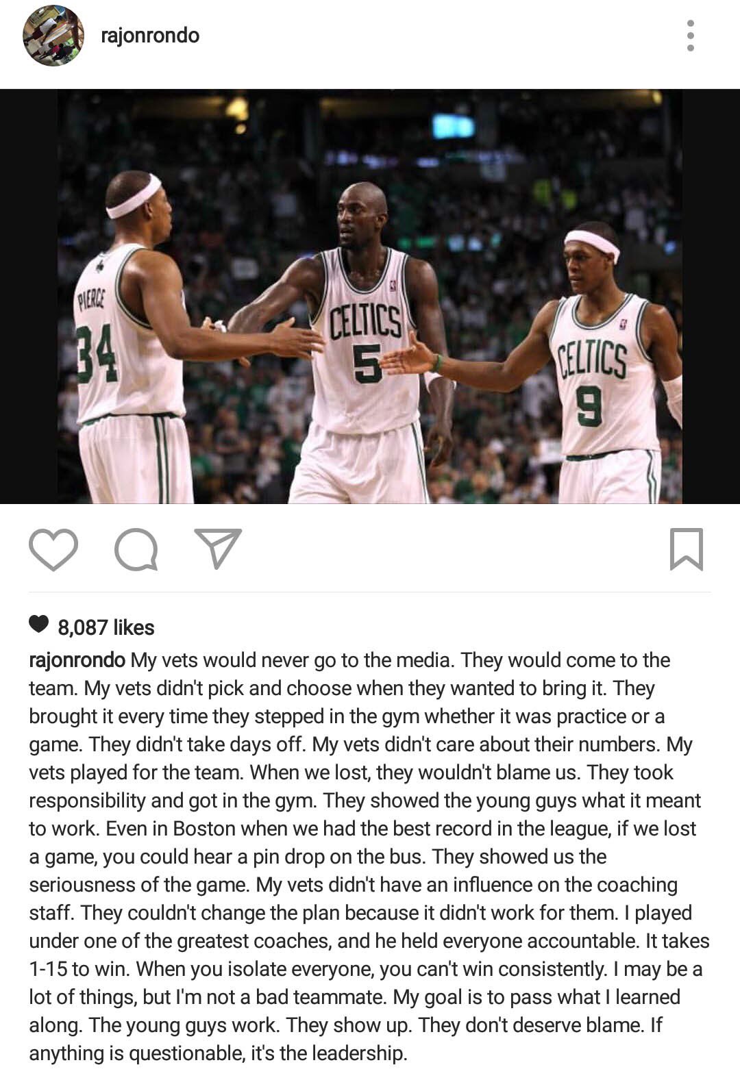 Rajon Rondo called out Dwyane Wade and Jimmy Butler and he's right