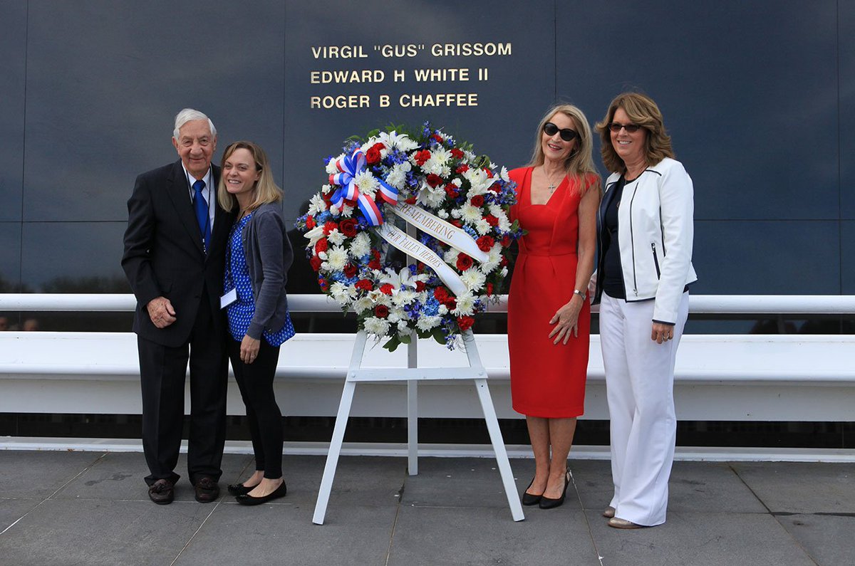 SPACEdotcom's tweet photo. Apollo 1 Crew, Fallen Astronauts Recalled at NASA Remembrance Ceremony https://t.co/Kgdo6swEvc https://t.co/HQfq6LoUBY