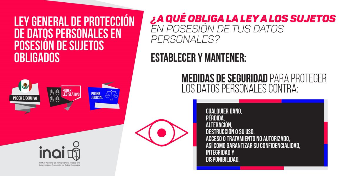 XimenaPuente's tweet photo. Hoy entra en vigor la Ley General de Protección de Datos Personales en Posesión de Sujetos Obligados. #Privacidad #DatosPersonales #México https://t.co/LCWtvBI1KV