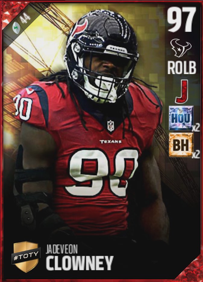 EASPORTS_MUT's tweet photo. New Team of the Year Limited Versions of @AaronRodgers12 and @clownejd are now available in packs! https://t.co/Oa2RrBUNe9