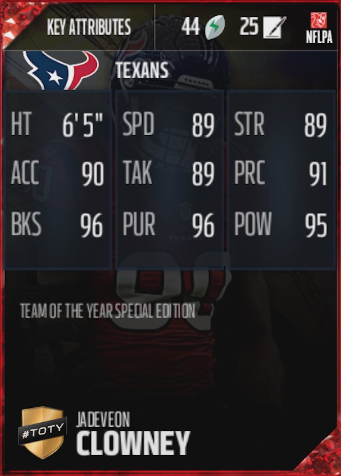 EASPORTS_MUT's tweet photo. New Team of the Year Limited Versions of @AaronRodgers12 and @clownejd are now available in packs! https://t.co/Oa2RrBUNe9