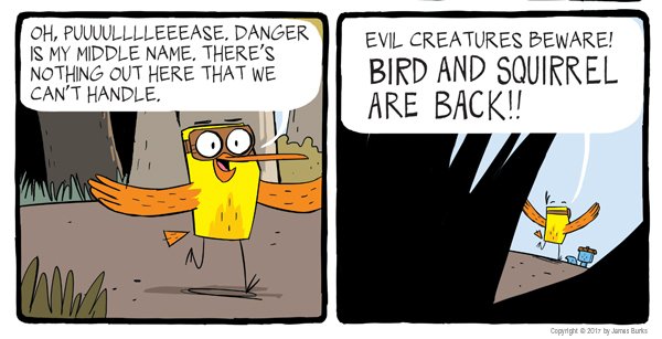 GraphixBooks's tweet photo. #Top10Scenes -8 Birdβs unending optimism in the face of a challenge
#BirdAndSquirrelTakeover
@jamesburksart https://t.co/OaBx5tS9us
