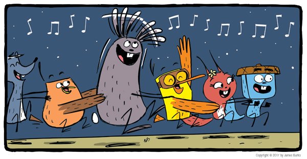 GraphixBooks's tweet photo. #Top10scenes -2
When Bird & Squirrel throw the BEST PARTY EVER!
#BirdAndSquirrelTakeover
@jamesburksart https://t.co/Gae25ZJ1FQ