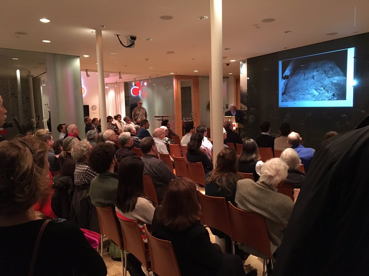 Prof. H. Einstein <a href="/MIT/">Massachusetts Institute of Technology (MIT)</a> @ETHAlumni gave brilliant talk on #worldrecord longest deepest rail tunnel #Gottardo2016 @swissnexBoston. Full house!