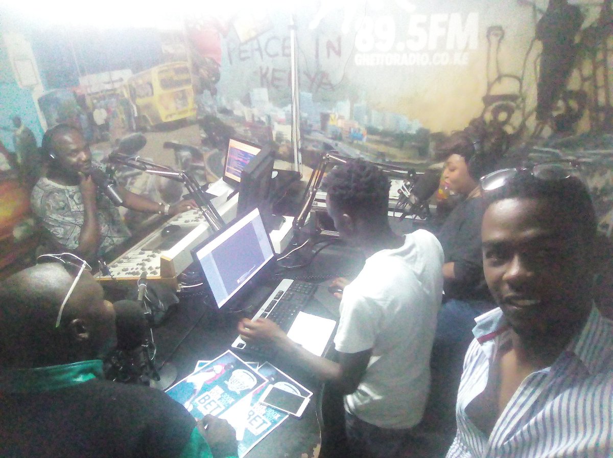 its_saruni's tweet photo. Live on @GhettoRadio895 with @MajimajiKenya telling kenyans about @GomaLotto 
#brekko
#gomaloto https://t.co/d1zldApazK