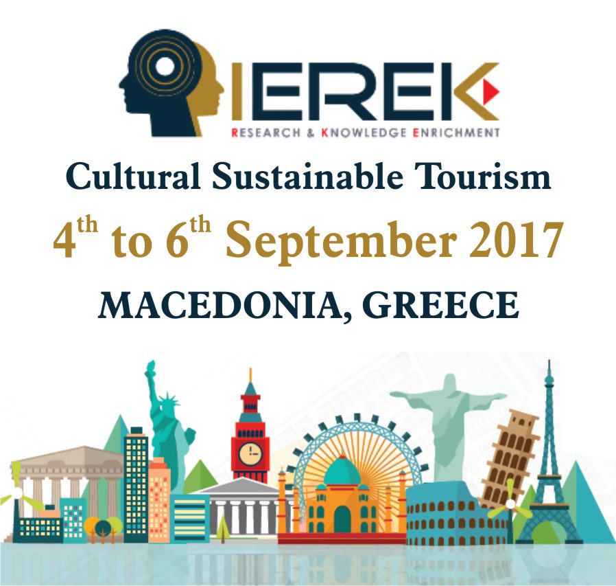 edueventalert's tweet photo. Cultural Sustainable Tourism on 4th to 6th September, 2017 in Macedonia, Greece
for more detail visit- https://t.co/tO1JwtvLMA https://t.co/x460YMrJRL