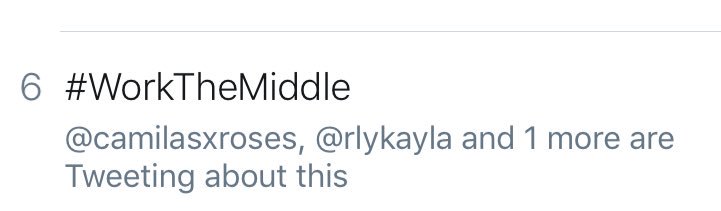 alIamericnbtch's tweet image. Look what's trending @alexaiono #WorkTheMiddle