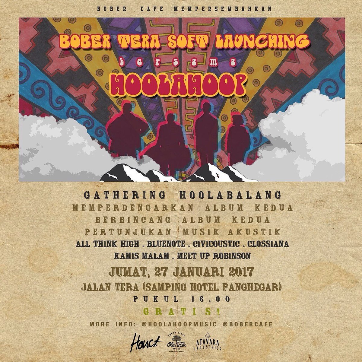 Sore ini jam 4 di <a href="/BoberCafe/">24 Jam Bandung</a>! Hadirkan <a href="/HoolabalangBDG/">Hoolabalang Bandung</a> dkk! #HoolaEvent #HoolabalangGathering