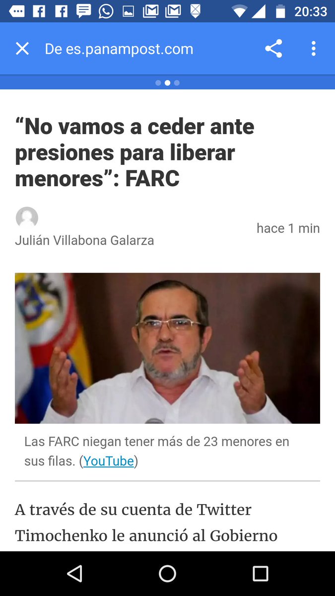 DEIL - La Opinadera (@duvanedo) on Twitter photo Farc ordena, Ilegítimo <a href="/JuanManSantos/">Juan Manuel Santos</a> obedece.Bajaron mayoría edad a 15 añs para tapar delitos.Es crimen lesa humanidad reclutamiento menors Farc ordena, Ilegítimo <a href="/JuanManSantos/">Juan Manuel Santos</a> obedece.Bajaron mayoría edad a 15 añs para tapar delitos.Es crimen lesa humanidad reclutamiento menors