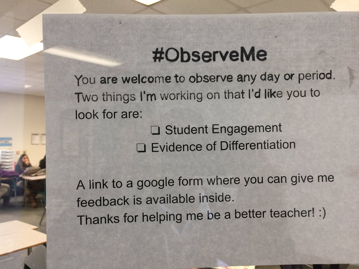 ASTG_Social's tweet photo. Ms. Speltz @SanLuisHigh is part of the #ObserveMe movement! #GrowthMindset @YUHSD https://t.co/ar02c0ihtC