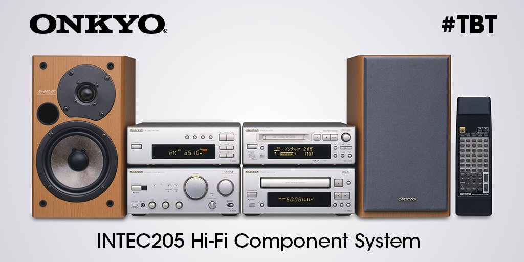 TBT to our 1999 Intec205 Hi-Fi Component system. This mini system
