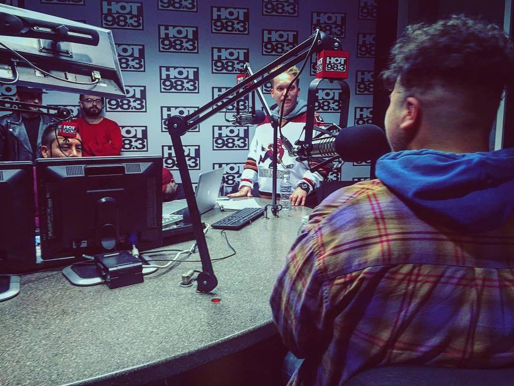 TucsonHHfest's tweet photo. Big ups to @name_foreign #freqz and @proper1ne #mikechekc$ for talking with our friends at @hot983 @djapprentice an… https://t.co/f2V8u7TgLk
