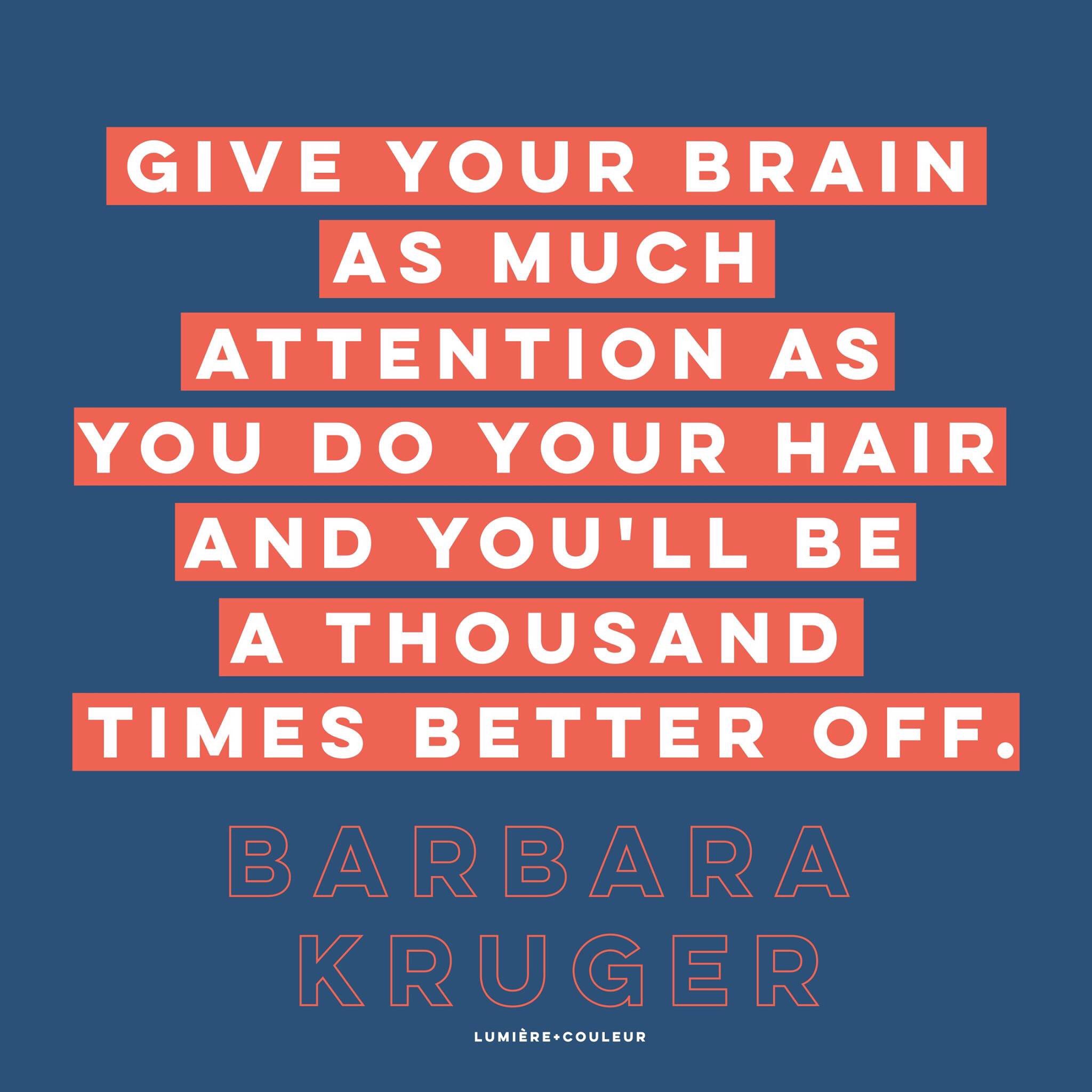 Happy birthday to American artist & feminist Barbara Kruger, born on this day in 1945  