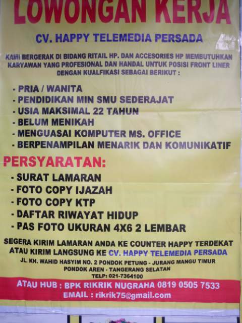 wilda_jibran's tweet photo. @LowonganKerjaID @LowonganJakarta https://t.co/CYOUScDH8i