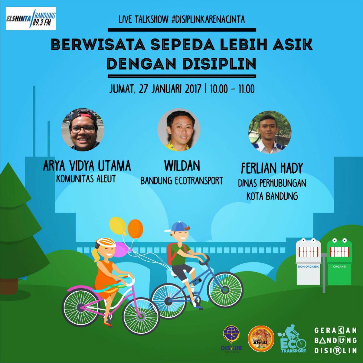 Biasakan bersepeda tiap hari ato minimal seminggu sekali dan latian tertib lalulintas di jalan raya. Yuk bangun kebiasaan dari diri sendiri