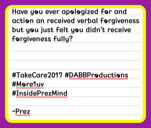 OhThatsPrez's tweet photo. Pt2 #InsidePrezMind #TakeCare2017 https://t.co/jBSi3fVqz5