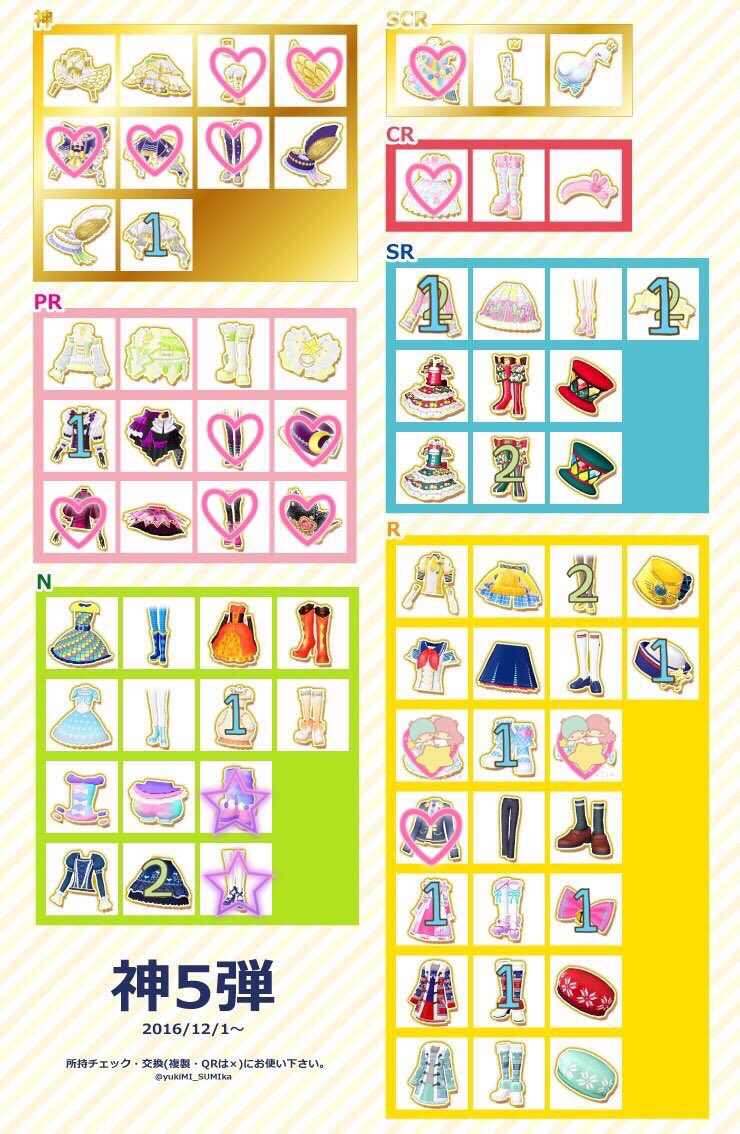 pyon_ta_prpr2's tweet photo. 【プリパラ プリチケ コーデ 交換 譲渡】
求:画像1〜4(♡→熱望/☆→ゆるぼ/みかんSCR最優先)
譲:画像の数字のもの、リプ先画像1〜4
在庫等更新
詳細上ツイ参照
⚠️初回ツイフィ必読
#hamuB
→ https://t.co/kxprXDduyY