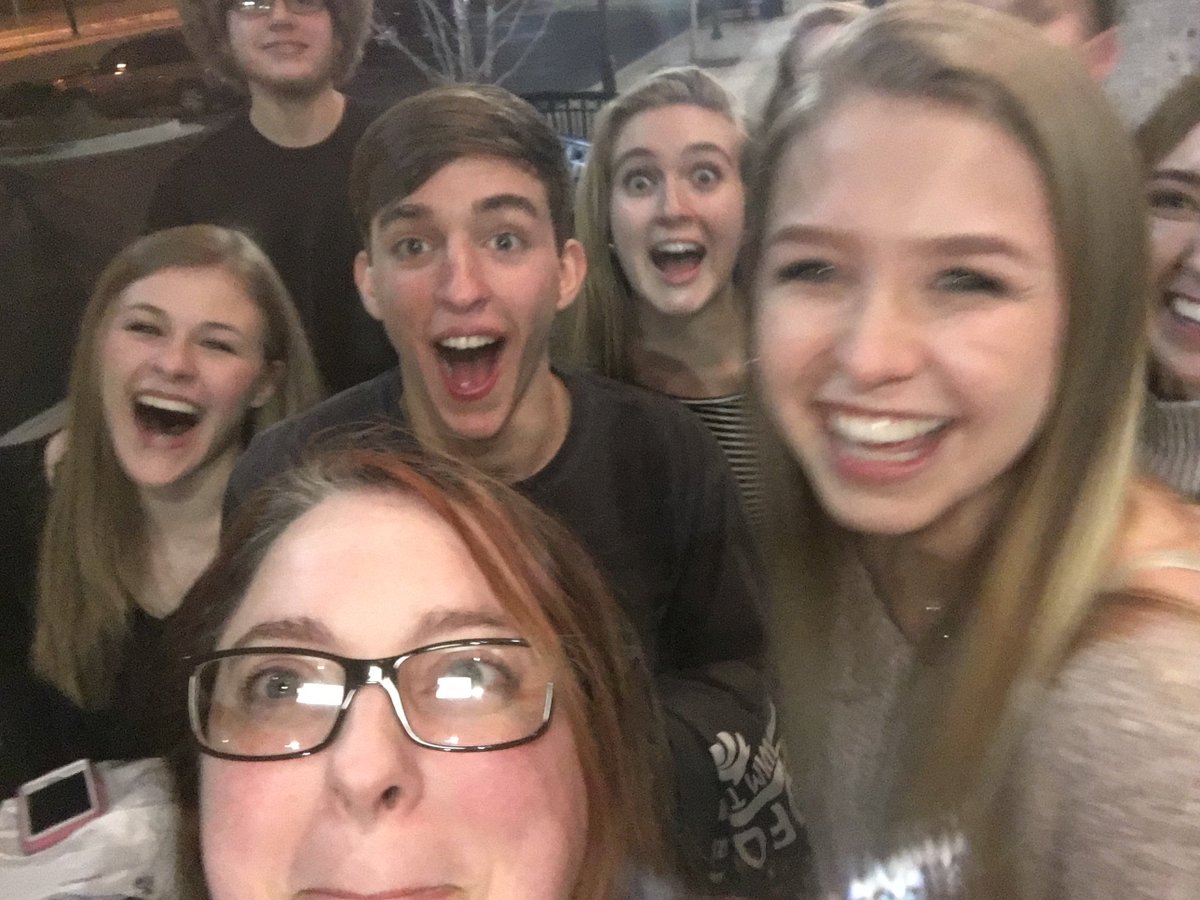 Senior dinner! I'm a little selfie challenged!