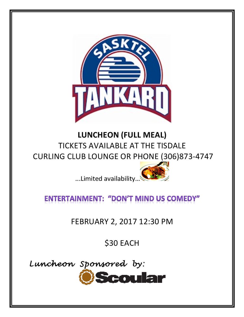 Still a few tickets available for the luncheon.