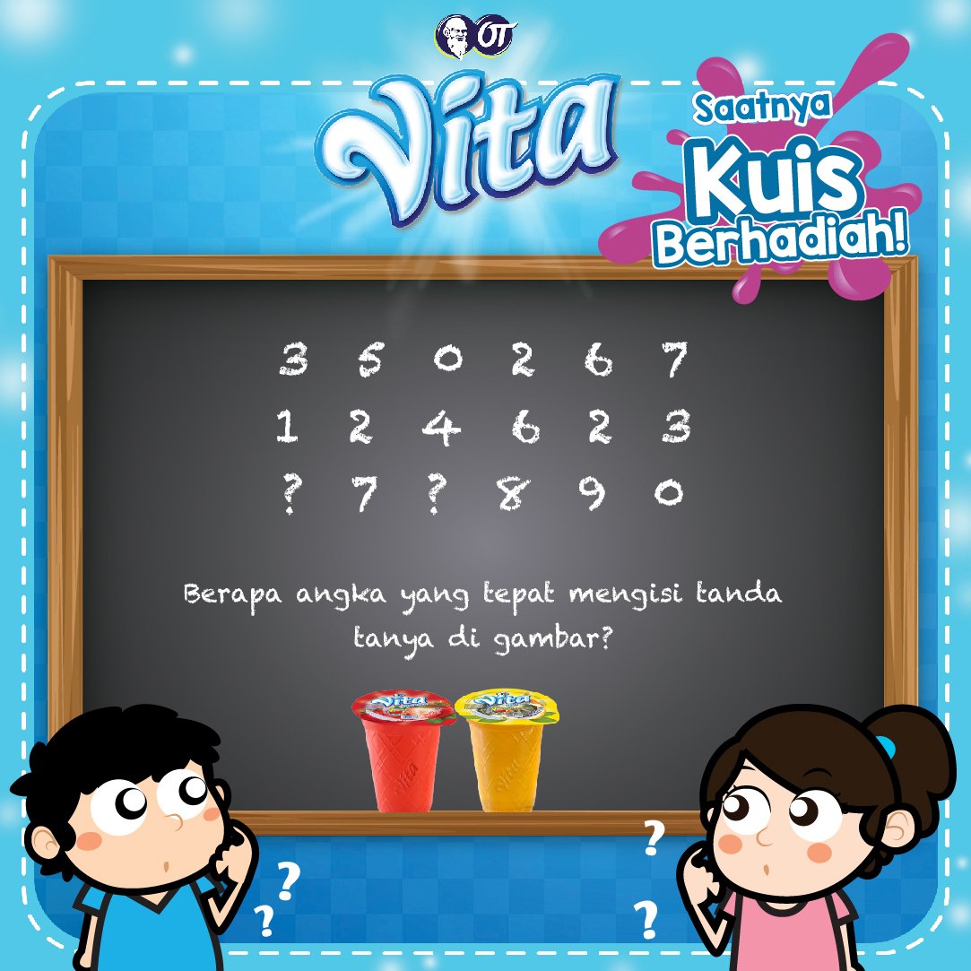 Jago matematika? Coba yuk kamu temukan jawaban yang tepat! Siapa tahu kamu bisa jadi pemenang. #Vitaquiz cc: <a href="/Serbakuis/">Undian dan Kuis Online</a> <a href="/kuisgratis/">Hero Apk</a>