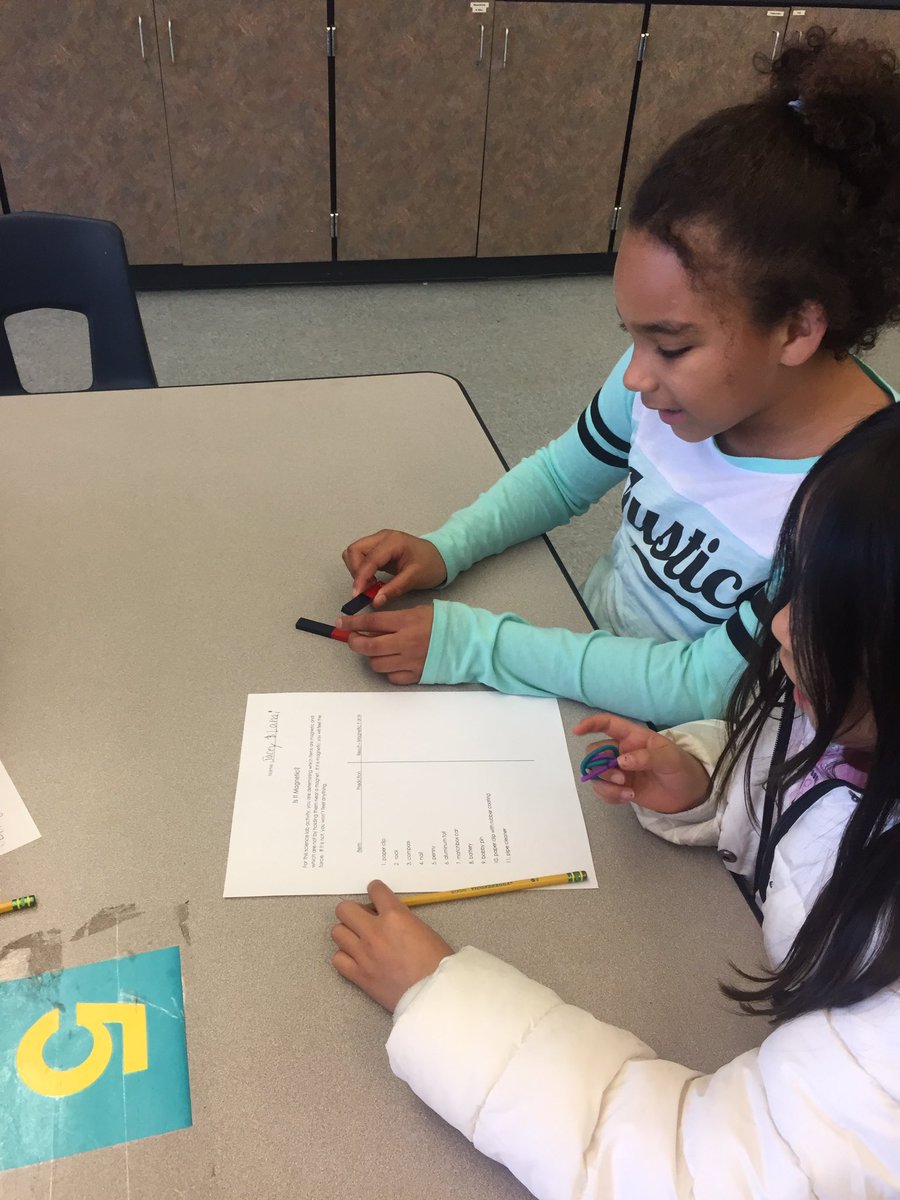 mrshubbardrcsd's tweet photo. 3rd Grade #ScienceLab...Learning about magnetism #WeLoveScience #Exploring #LearnByDoing #TestingPredictions @rcsdblueoaks #rcsdchampions https://t.co/9ZODgTvEBs