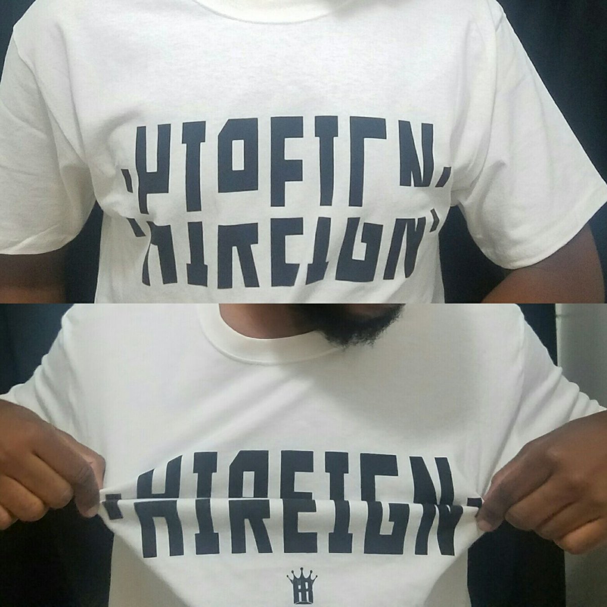 hireign808's tweet photo. My new #hireign drop. Releasing "Cryptic" tomorrow for #alohafriday
 #thecomeup #tshirt #streetwear https://t.co/og47fukvzU https://t.co/9yc9L29Nk7