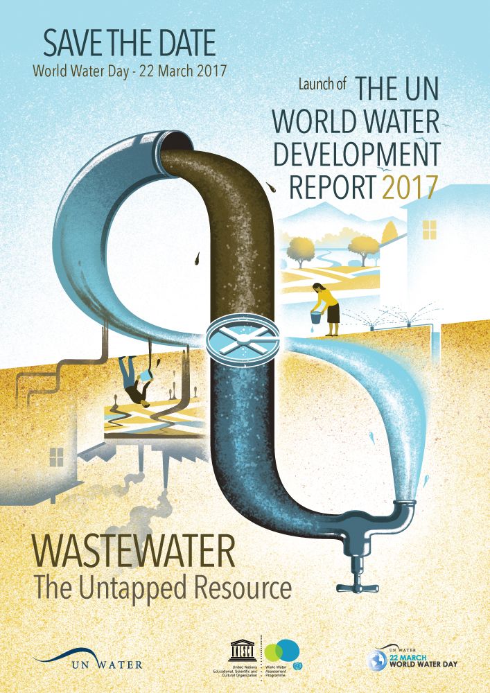 The <a href="/UN/">United Nations</a> World Water Development Report 2017, "Wastewater, The Untapped Resource" is launched on March 22.

Stayed tuned for more info...