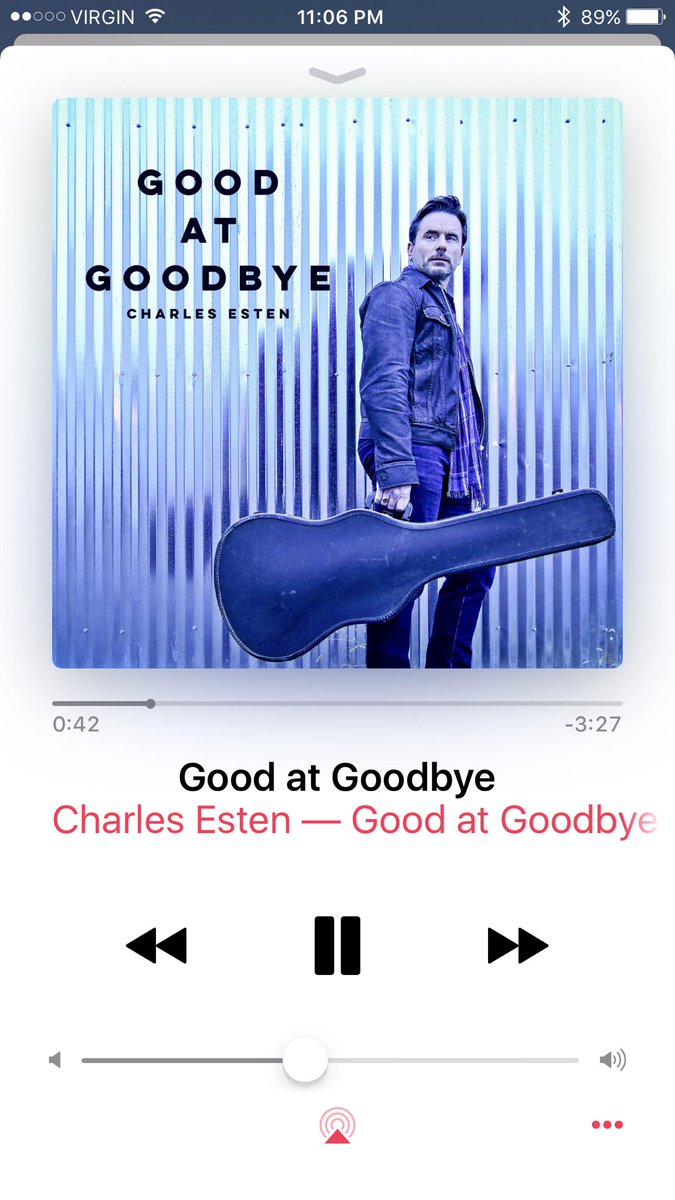 AtkinsonNancy's tweet image. @CharlesEsten #29 #EverySingleFriday #GoodAtGoodbyes has hit @iTunes &amp;amp; the repeat button on my playlist. 🙌🏻 Chip another hit @Grateful24x7