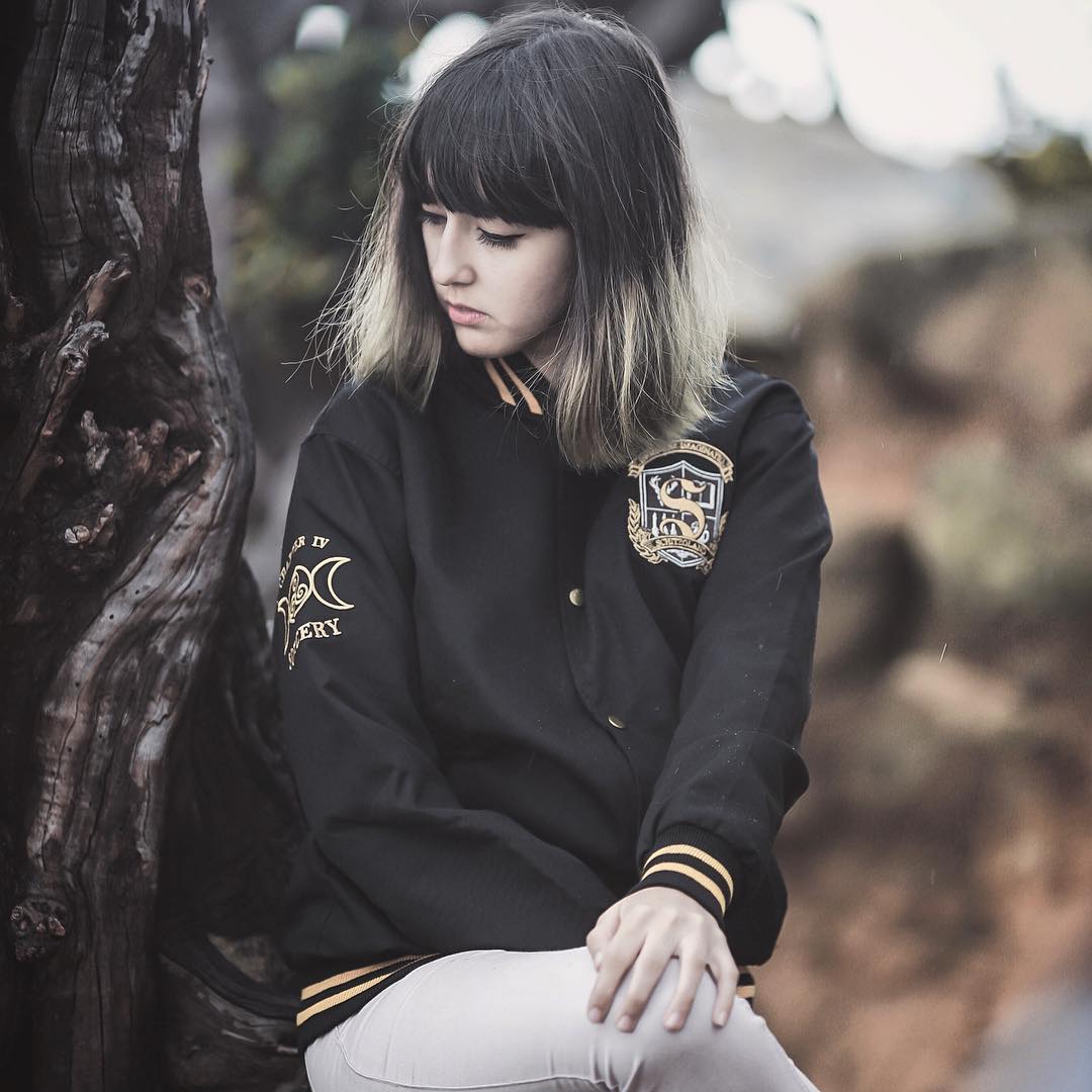 Our new "Ultimecia" #varsity #jacket is up for online purchase ! schitzoapparel.com