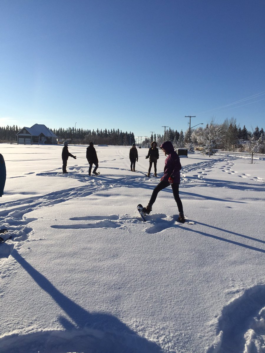 MrsSouth1's tweet photo. @MUCCPride Snowshoes are out and these teenagers had a great time "playing" in the snow #activity4life #PE #seasonalactivity #itwascold😬 https://t.co/eYFAuFB4Ks