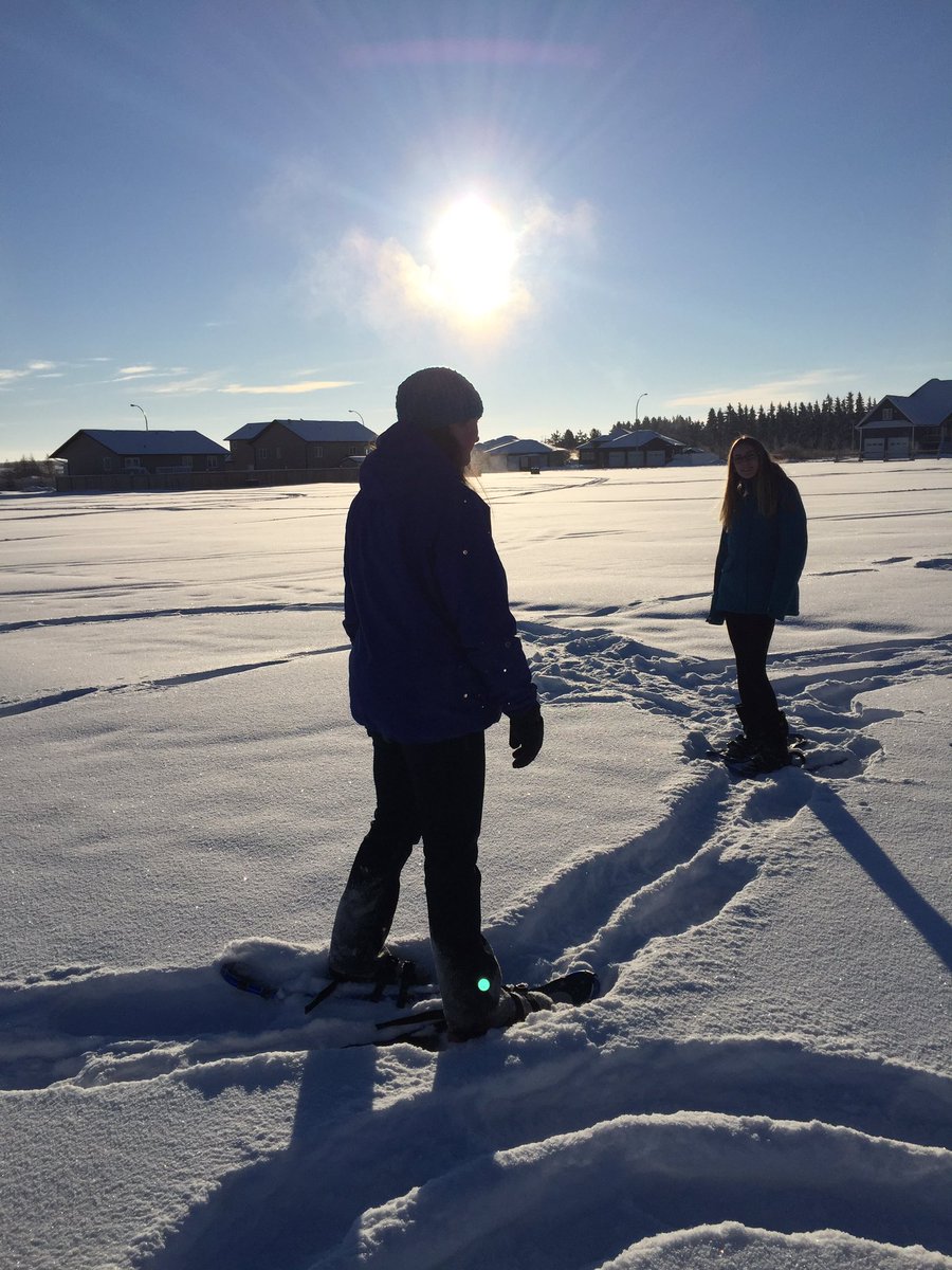 MrsSouth1's tweet photo. @MUCCPride Snowshoes are out and these teenagers had a great time "playing" in the snow #activity4life #PE #seasonalactivity #itwascold😬 https://t.co/eYFAuFB4Ks