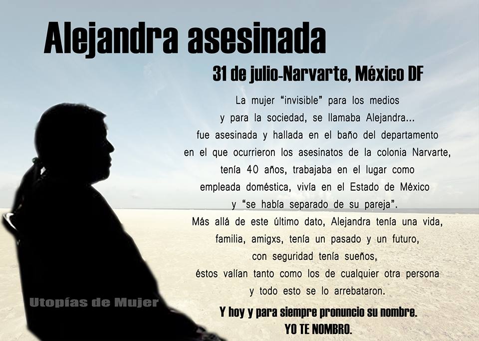 epigmenioibarra's tweet photo. Respeto
Verdad
Justicia
NadiaVeraPerez YeseniaQuirozAlfaro OliviaAlejandraNegrete MileVirginiaMarti 
RubenEspinosa https://t.co/MvRK1VC3h8