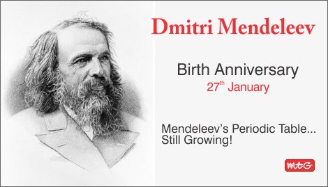 MTGBooks's tweet image. Birthday of the man who gave us Periodic table of elements, #DmitriMendeleev.

#DmitriMendeleevBirthday