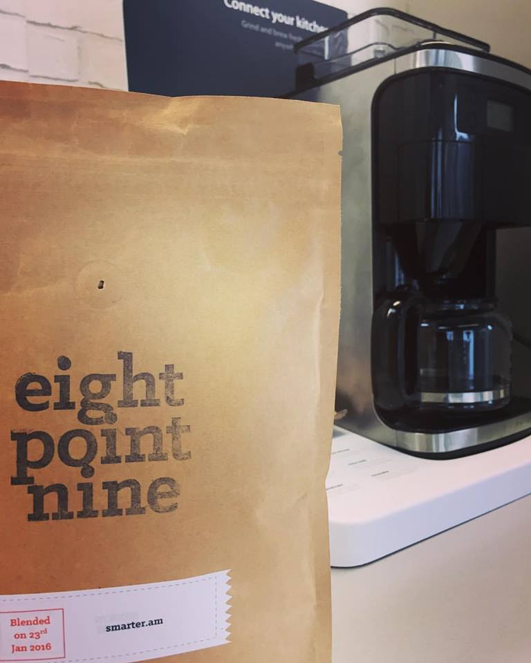 Need. Coffee. Now. ☕️ Thanks <a href="/eightpointnine/">eightpointnine</a> for our own personalised bag of beans. #coffeefriends #SmarterCoffee #iKettle #brewingbuddies