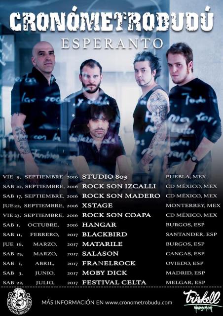 Metaltrip1's tweet photo. Más fechas de la Gira Esperanto de @cronometrobudu . https://t.co/JIShFp6ZdJ https://t.co/hrCVZGju4M