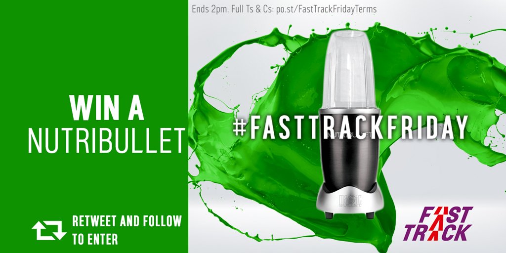 Argos_Online's tweet photo. It's #FastTrackFriday! This month we're giving away a @NutribulletUK, a healthy eating must have. RT &amp; follow to enter 🍎 https://t.co/dFSAOxRdpS