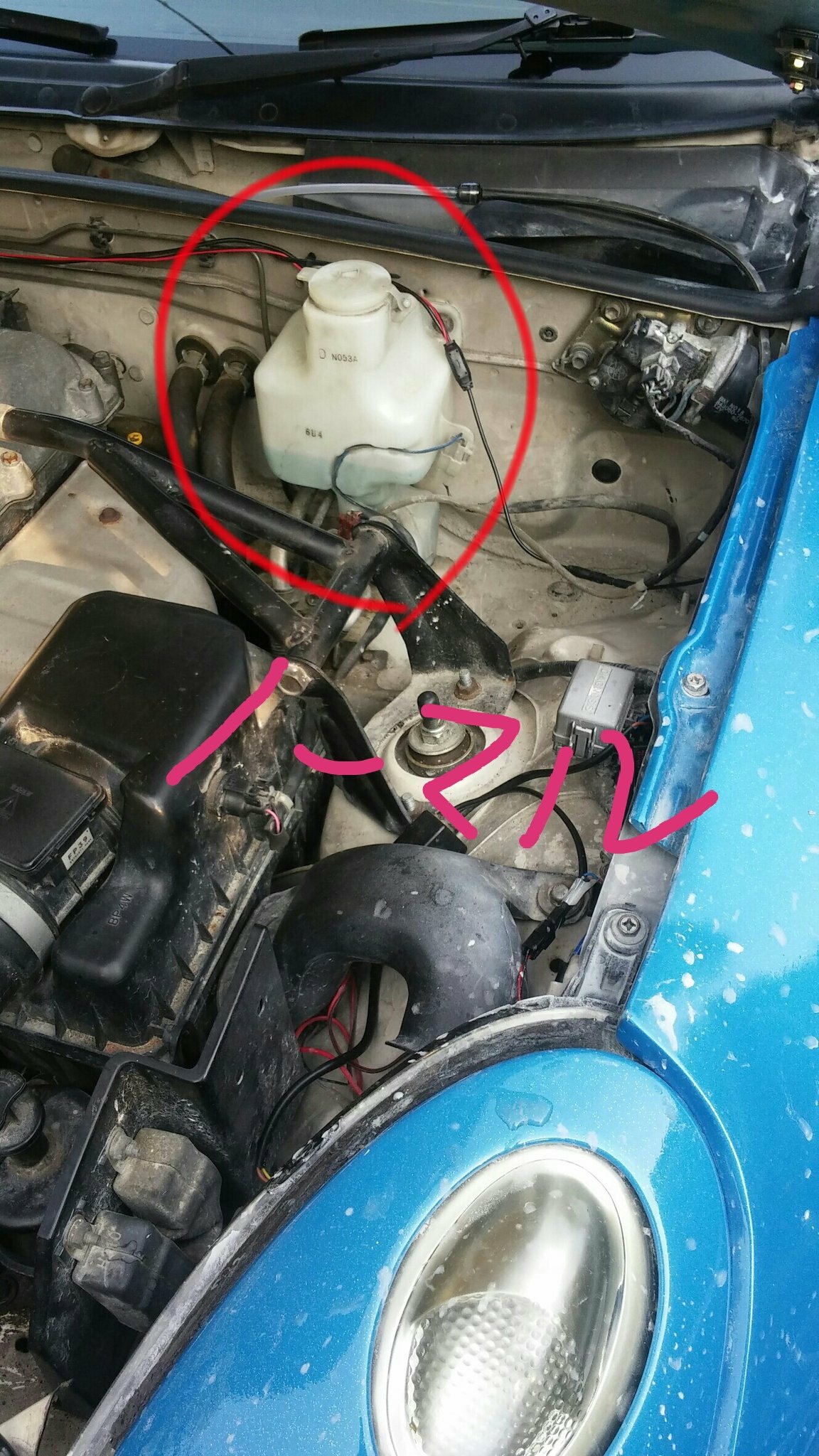 NA/NB ロードスター　ウォッシャータンク移設キット　カプチーノ純正流用 NA/NB ロードスター ウォッシャータンク移設キット カプチーノ