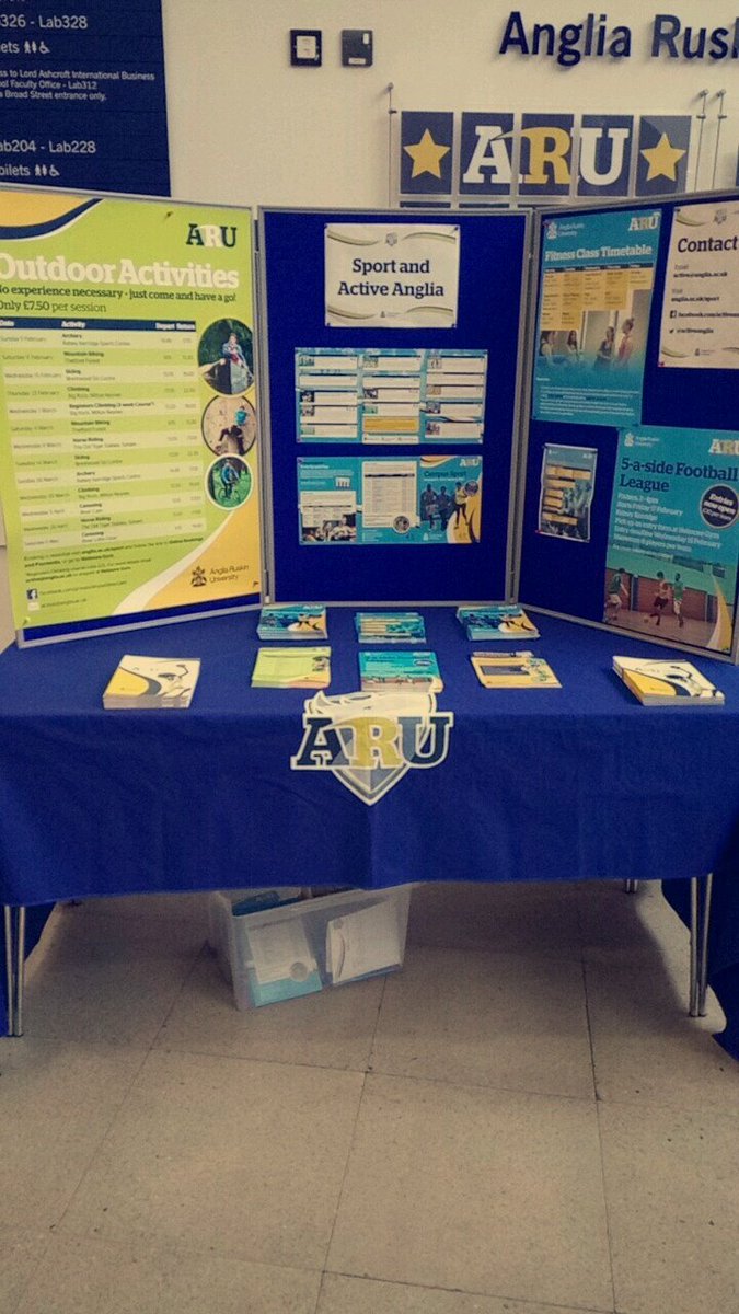 SRJ_2015's tweet photo. Interested in activities and campus sport at ARU? Come and have a chat with us, here until 4PM today @activeanglia @ruskintherhino https://t.co/eiFJheda9o