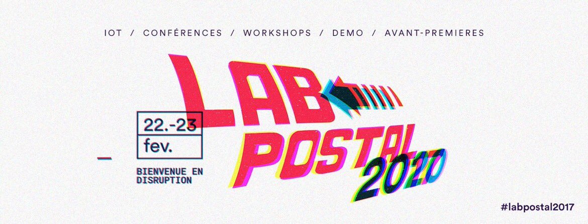 GroupeLaPoste's tweet photo. 💻🤖📱Inscrivez-vous dès maintenant pour le #LabPostal2017 ! C'est par ici 👉 labpostal.fr https://t.co/kl8iO2ZYjN