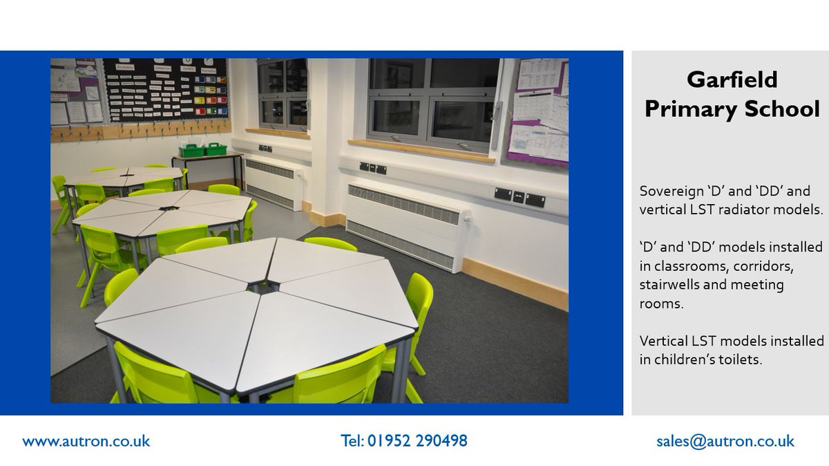 AutronHeating's tweet image. Need effective, efficient and safe radiators for schools? Watch the vid why Autron LSTs provide the ideal solution goo.gl/KEjKRB