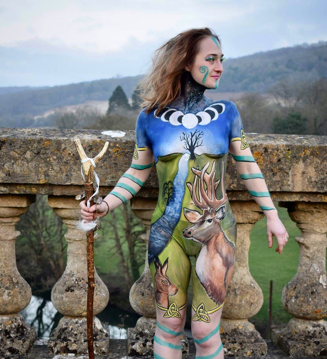 Celtic Warrior Body Paint