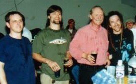 JimmyTebeau's tweet photo. Butch Trucks from The Allman Brothers Band died a few days ago.   RIP Brother.   He was so kind and humble to jam drums with The Schwag once https://t.co/87QAWZXTAo